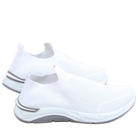 Scarpe sportive con calze Bloom White bianco