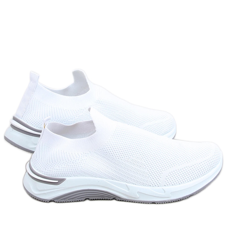 Scarpe sportive con calze Bloom White bianca