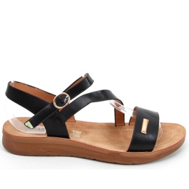 Sandali da donna Leaf Black nero