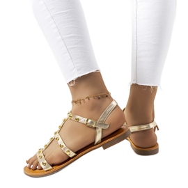 Sandali Somerset color oro metallizzato d'oro