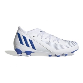 Scarpe da calcio Adidas Predator Edge.3 Mg Jr GZ2893 bianca bianca
