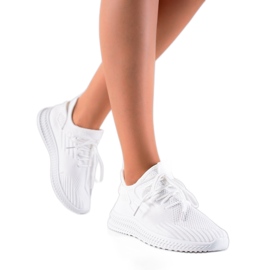 Sweet Shoes Scarpe sportive in tessuto bianco bianca