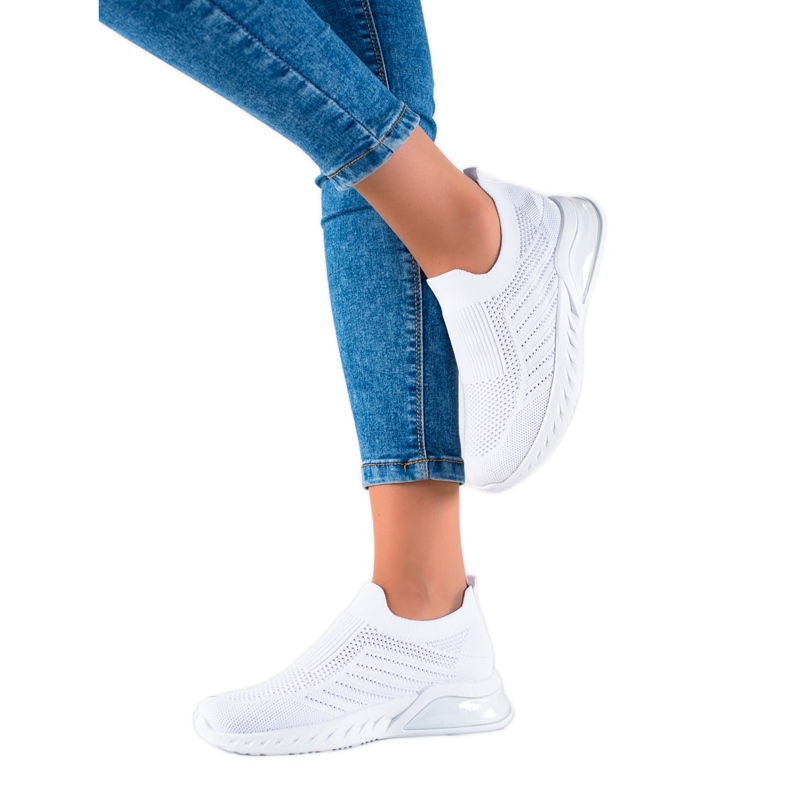 DK Comode scarpe sportive slip-on bianca