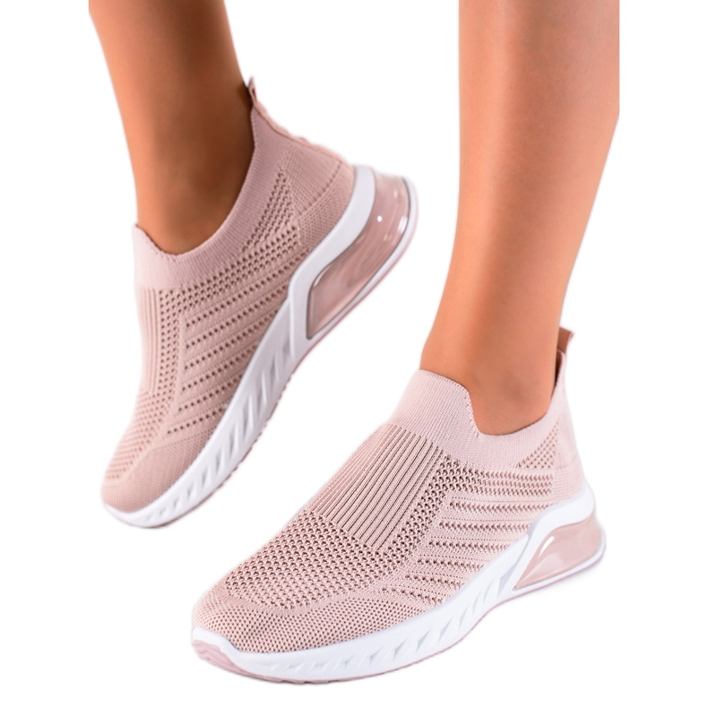 DK Comode scarpe sportive slip-on rosa