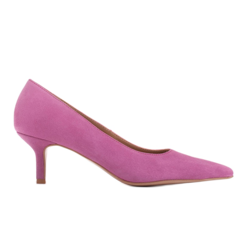 Marco Shoes Eleganti tacchi a spillo con tacco basso rosa