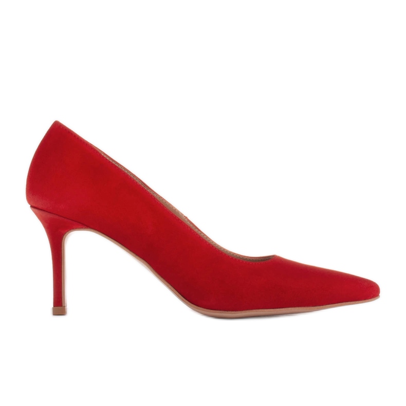 Marco Shoes Eleganti tacchi in camoscio rosso