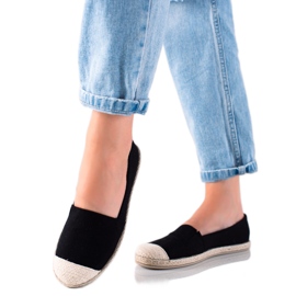 DK Espadrillas nere chiare nero