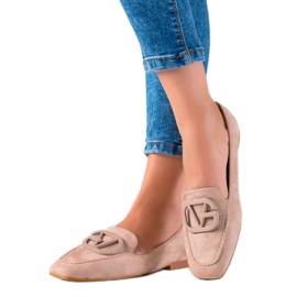 Seastar Mocassini eleganti in pelle scamosciata beige marrone
