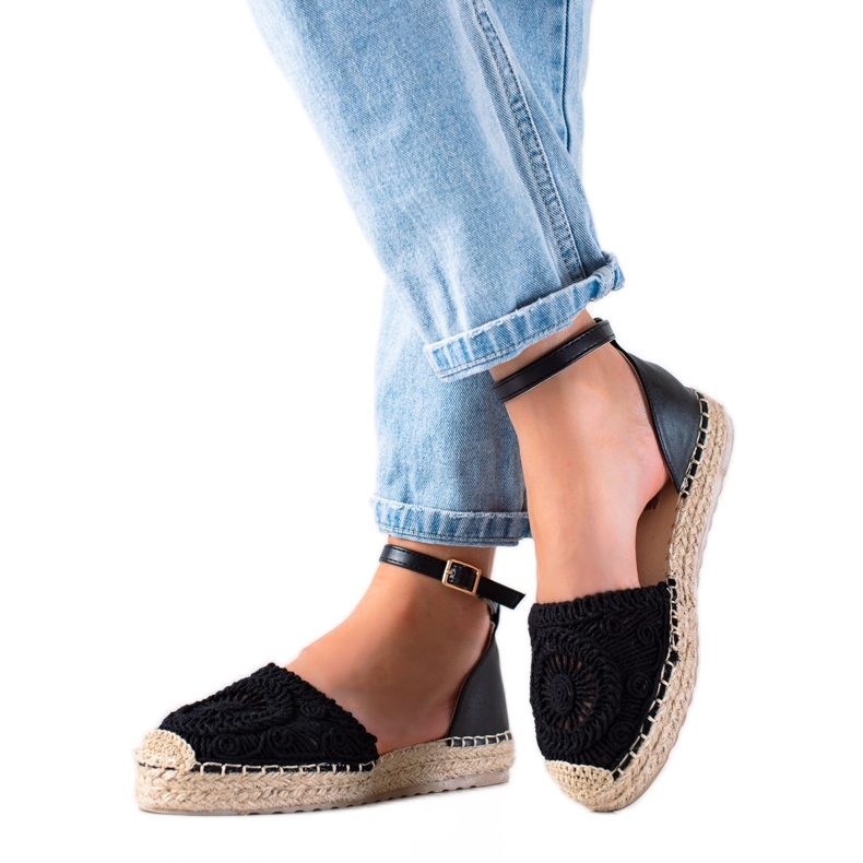Seastar Espadrillas intrecciate nero