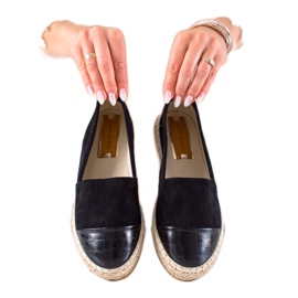DK Espadrillas nere sulla piattaforma nero