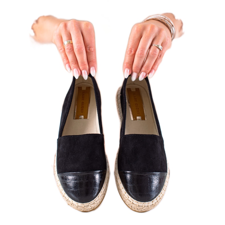 DK Espadrillas nere sulla piattaforma nero