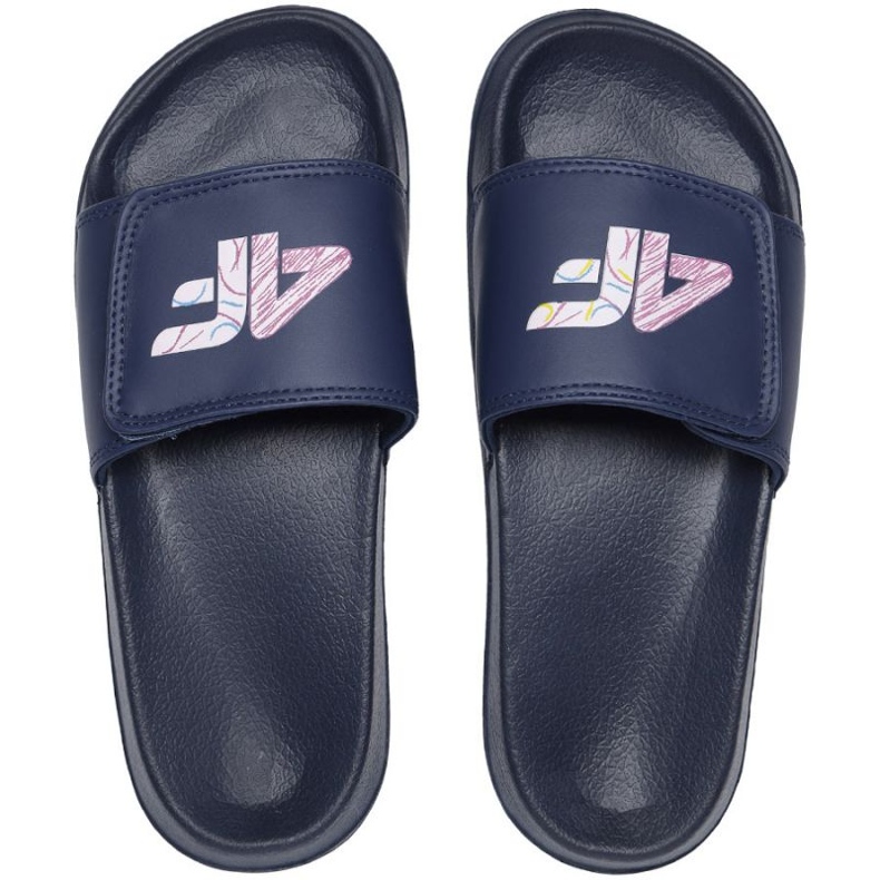 Pantofole 4F Jr HJL22-JKLD003 31S blu navy