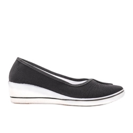 Sneakers nere di Denison con zeppa nero