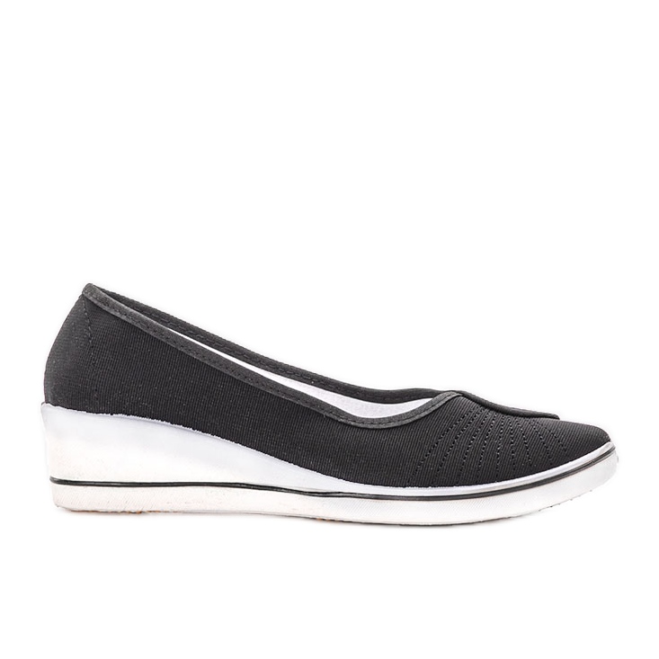 Sneakers nere di Denison con zeppa nero