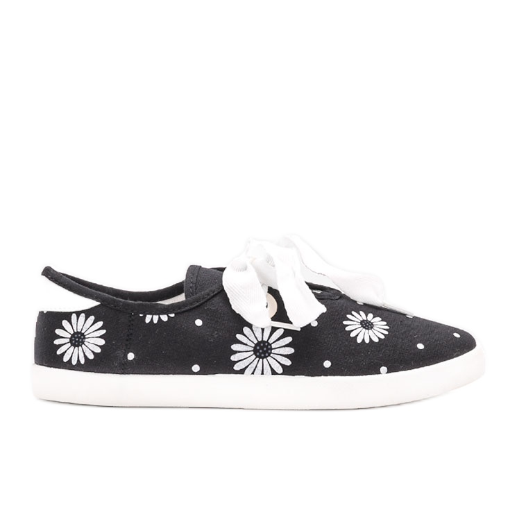 Sneakers a fiori Hursti nere bianca nero