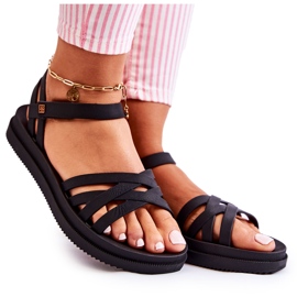 Sandali da donna profumati con velcro ZAXY JJ285068 neri nero