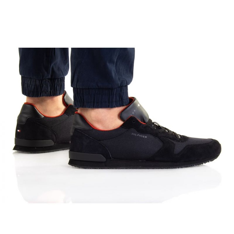 Scarpe Tommy Hilfiger Iconic Material Mix Runner M FM0FM04022 nero