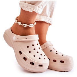 FS1 Ciabatte in schiuma da donna Crocs Beige Coline