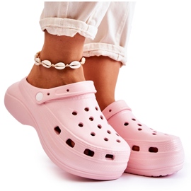 FS1 Ciabatte in schiuma da donna Crocs Pink Coline rosa