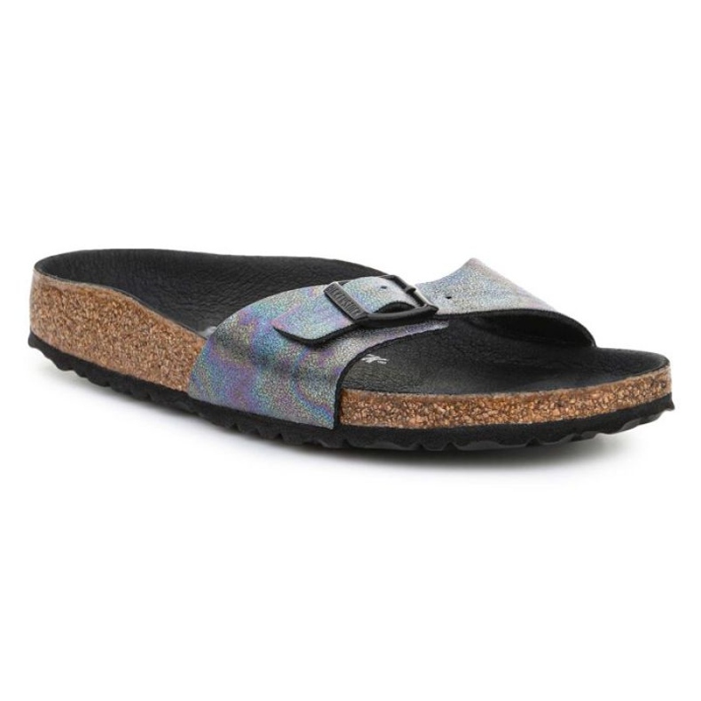 Birkenstock Madrid W 1021353 Nero Iridescente viola blu multicolore