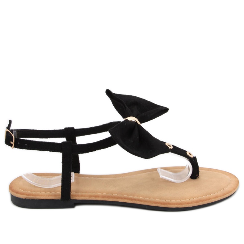 Infradito con fiocco Twist Black nero