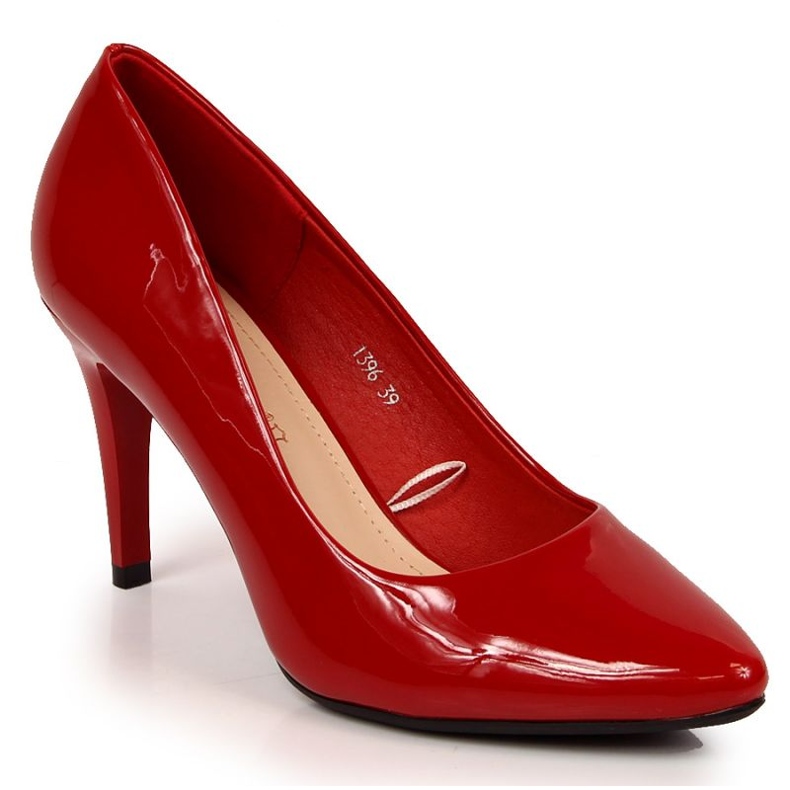 AEROBIE Décolleté con tacco laccato rosso W Sergio Leone