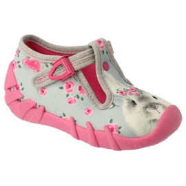 Scarpe per bambini Befado 110P425 rosa grigio