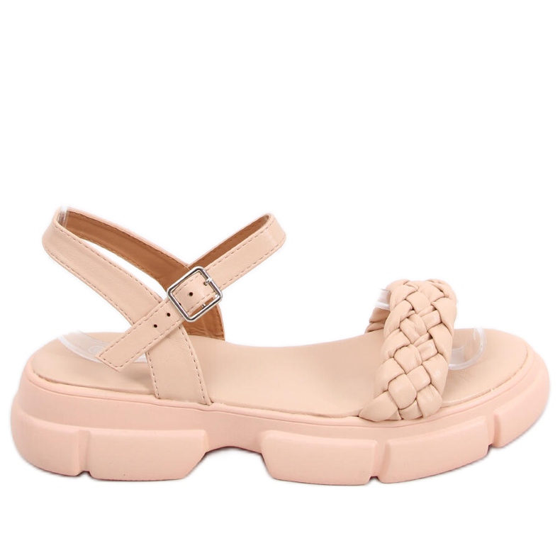 Sandali con suola alta Shanti Nude beige