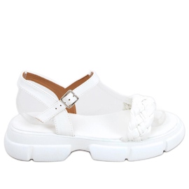Sandali con suola alta Shanti White bianco