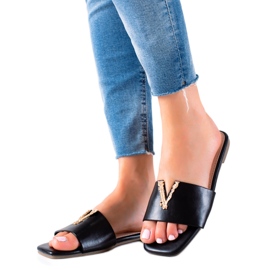 Seastar Pantofole nere alla moda nero
