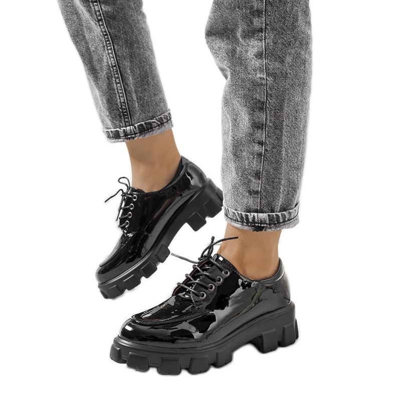 Scarpe da donna laccate nere di Donker nero