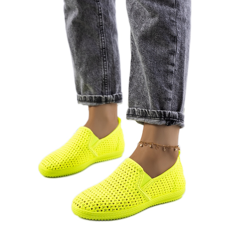 Sneakers traforate verde Mallory multicolore