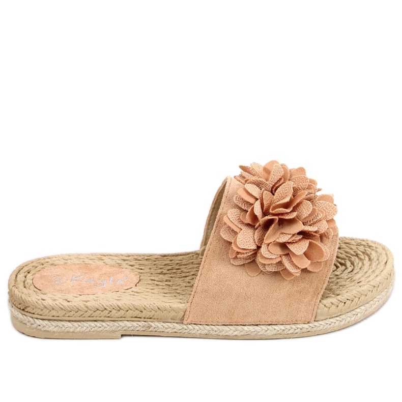 Ciabatte a fiori fiesta Primrose Camel beige
