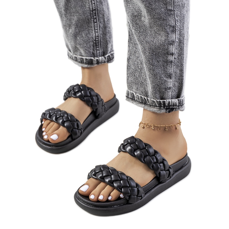 Ciabatte Angas nere nero