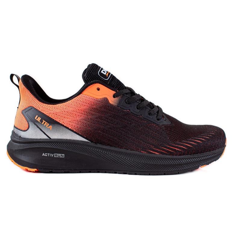 DK Scarpe Activ Run da uomo nero arancia