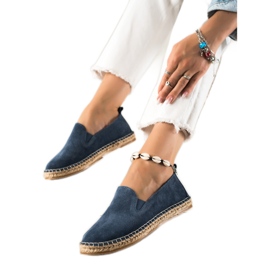 T.Sokolski Espadrillas classiche in pelle blu navy