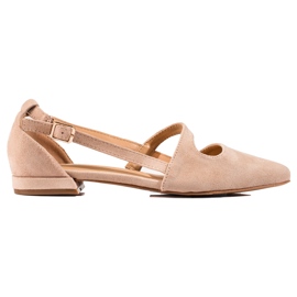 T.Sokolski Ballerine Beige Con Un Taglio