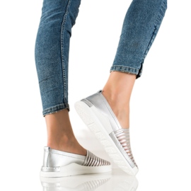 T.Sokolski Slip in pelle argento