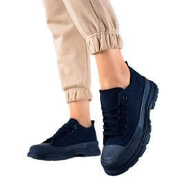 SHELOVET Scarpe Da Ginnastica Sulla Piattaforma blu navy