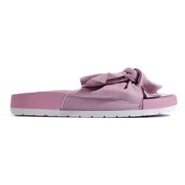 SHELOVET Ciabatte alla moda con fiocco rosa