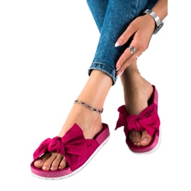 SHELOVET Pantofole alla moda con fiocco rosa