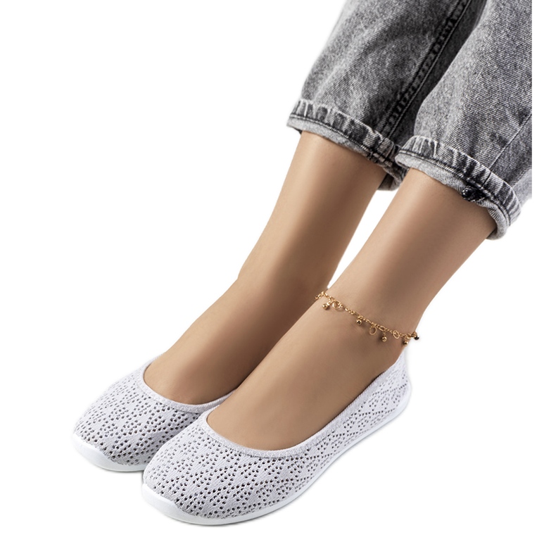 Ballerine traforate grigio Holmen