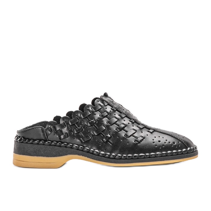 Ciabatte Breno nere traforate nero