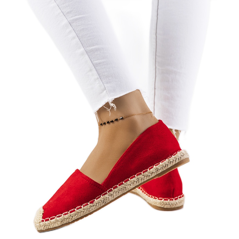 Espadrillas da donna rosse di balma rosso