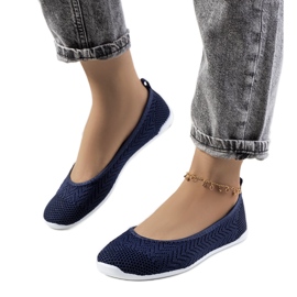 Ballerine Kaari blu navy