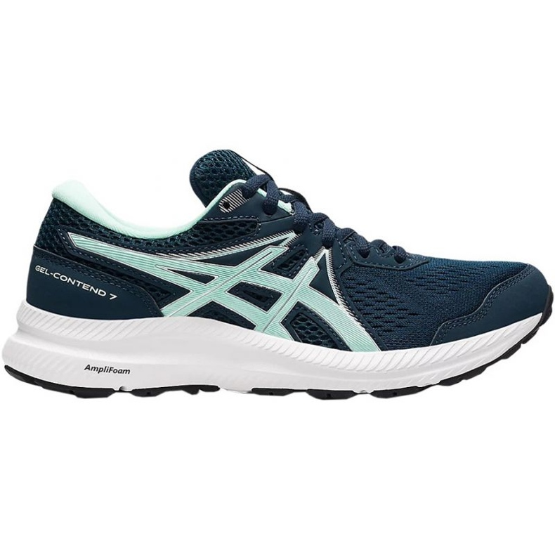 Asics Gel Contend 7 W 1012A911 407 scarpe da corsa blu navy verde