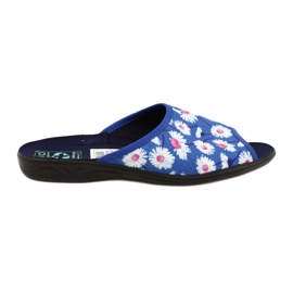 Adanex Ciabatte da donna con fiori Gadane SAK1 27153 bianco blu rosa