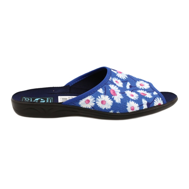 Adanex Ciabatte da donna con fiori Gadane SAK1 27153 bianca blu rosa