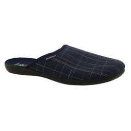 Pantofole da uomo Pantofole Adanex 25957 LEL1 Blu navy