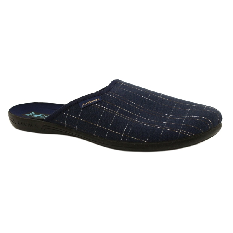 Pantofole da uomo Pantofole Adanex 25957 LEL1 Blu navy